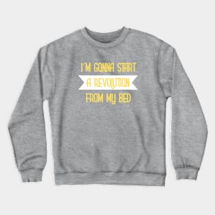 Don´t Look Back in Anger, mustard Crewneck Sweatshirt